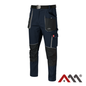 ARTMAS CLASSIC STRETCH slim navy blue trousers