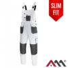 ARTMAS classic white ogrodniczki