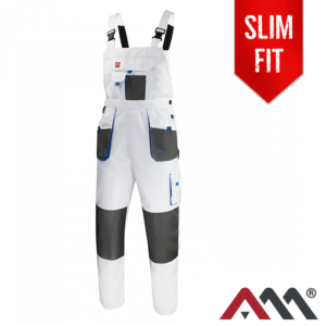 ARTMAS classic white ogrodniczki